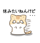 毎日五月病なねこたち 大阪 関西弁（個別スタンプ：12）