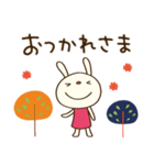 北欧テイスト☆てるてるうさぎ（個別スタンプ：1）