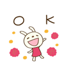 北欧テイスト☆てるてるうさぎ（個別スタンプ：14）
