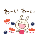 北欧テイスト☆てるてるうさぎ（個別スタンプ：18）