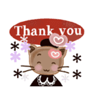 背景が動く♡上品ネコミの日常♡（個別スタンプ：13）