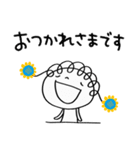 ゆる敬語☆花リボン（個別スタンプ：6）