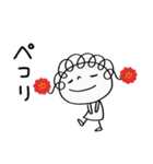 ゆる敬語☆花リボン（個別スタンプ：36）