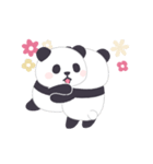 【激しく動く】もふもふパンダンミニ（個別スタンプ：12）