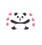 【激しく動く】もふもふパンダンミニ（個別スタンプ：14）