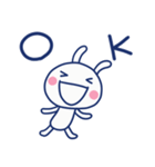 関西弁☆ほぼ白うさぎ×大阪府（個別スタンプ：22）