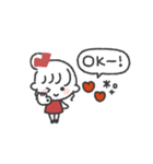おだんごGIRL◎あいさつスタンプ #2（個別スタンプ：2）