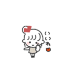 おだんごGIRL◎あいさつスタンプ #2（個別スタンプ：4）