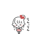おだんごGIRL◎あいさつスタンプ #2（個別スタンプ：6）