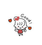 おだんごGIRL◎あいさつスタンプ #2（個別スタンプ：7）