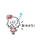 おだんごGIRL◎あいさつスタンプ #2（個別スタンプ：9）