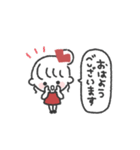 おだんごGIRL◎あいさつスタンプ #2（個別スタンプ：10）