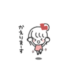 おだんごGIRL◎あいさつスタンプ #2（個別スタンプ：15）