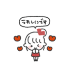 おだんごGIRL◎あいさつスタンプ #2（個別スタンプ：34）