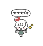 おだんごGIRL◎あいさつスタンプ #2（個別スタンプ：36）