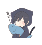 くろねこぼーい（個別スタンプ：5）