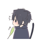 くろねこぼーい（個別スタンプ：16）