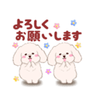 ふたごの白トイプードル（個別スタンプ：8）