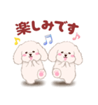 ふたごの白トイプードル（個別スタンプ：22）