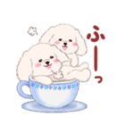 ふたごの白トイプードル（個別スタンプ：34）