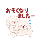 ふたごの白トイプードル（個別スタンプ：36）