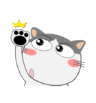 三毛猫×ハチワレ×LINEスタンプの日（個別スタンプ：4）