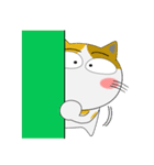 三毛猫×ハチワレ×LINEスタンプの日（個別スタンプ：5）