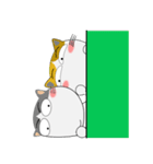 三毛猫×ハチワレ×LINEスタンプの日（個別スタンプ：6）