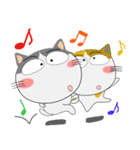 三毛猫×ハチワレ×LINEスタンプの日（個別スタンプ：11）