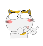三毛猫×ハチワレ×LINEスタンプの日（個別スタンプ：35）