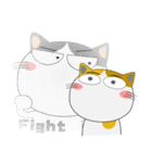 三毛猫×ハチワレ×LINEスタンプの日（個別スタンプ：38）