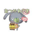 背景が動く▶️絵画風な垂れ耳わんこ（個別スタンプ：9）