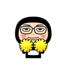 黒タイツの【名無し】メガネ（個別スタンプ：6）