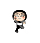 黒タイツの【名無し】メガネ（個別スタンプ：13）