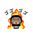黒タイツの【名無し】メガネ（個別スタンプ：18）