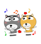 柴犬×黒柴×LINEスタンプの日（個別スタンプ：12）
