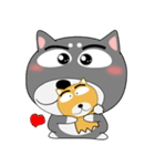 柴犬×黒柴×LINEスタンプの日（個別スタンプ：16）