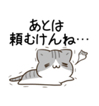 毎日五月病なねこたち 広島弁（個別スタンプ：16）