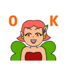 古臭いキュートな妖精たち（個別スタンプ：3）