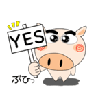 毎日、ブタさん 家族編（個別スタンプ：21）