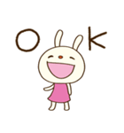 ゆる敬語☆てるてるうさぎ（個別スタンプ：4）