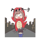 とびだす！ジャージちゃんのドッキリ大作戦（個別スタンプ：17）