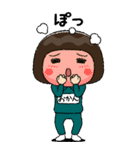 緑ジャージの【おかん】♀絵本タッチ（個別スタンプ：16）