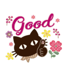 【ナチュラル丁寧語】大人の黒ねこ（個別スタンプ：28）