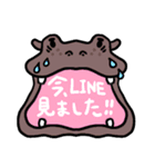 大きな動物スタンプ（個別スタンプ：34）