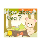 なかよしクマぴよ 秋の森(英語版)（個別スタンプ：5）