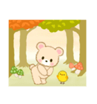 なかよしクマぴよ 秋の森(英語版)（個別スタンプ：10）