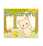 なかよしクマぴよ 秋の森(英語版)（個別スタンプ：24）