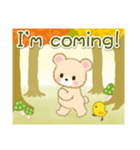 なかよしクマぴよ 秋の森(英語版)（個別スタンプ：27）