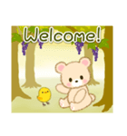 なかよしクマぴよ 秋の森(英語版)（個別スタンプ：28）